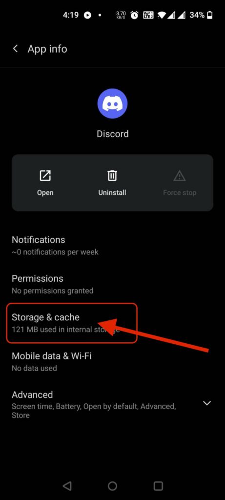 Storage & cache