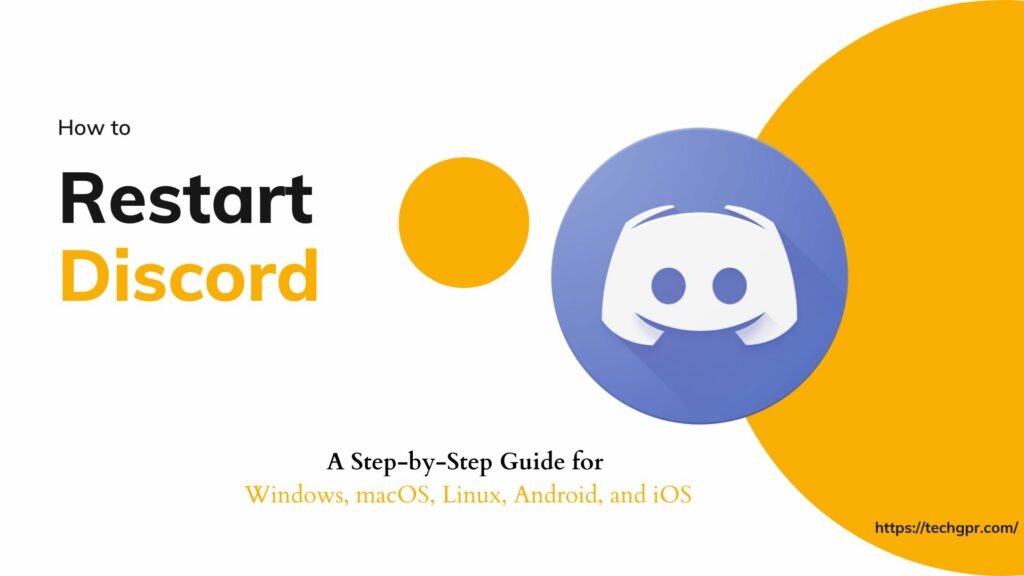 How to restart Discord
