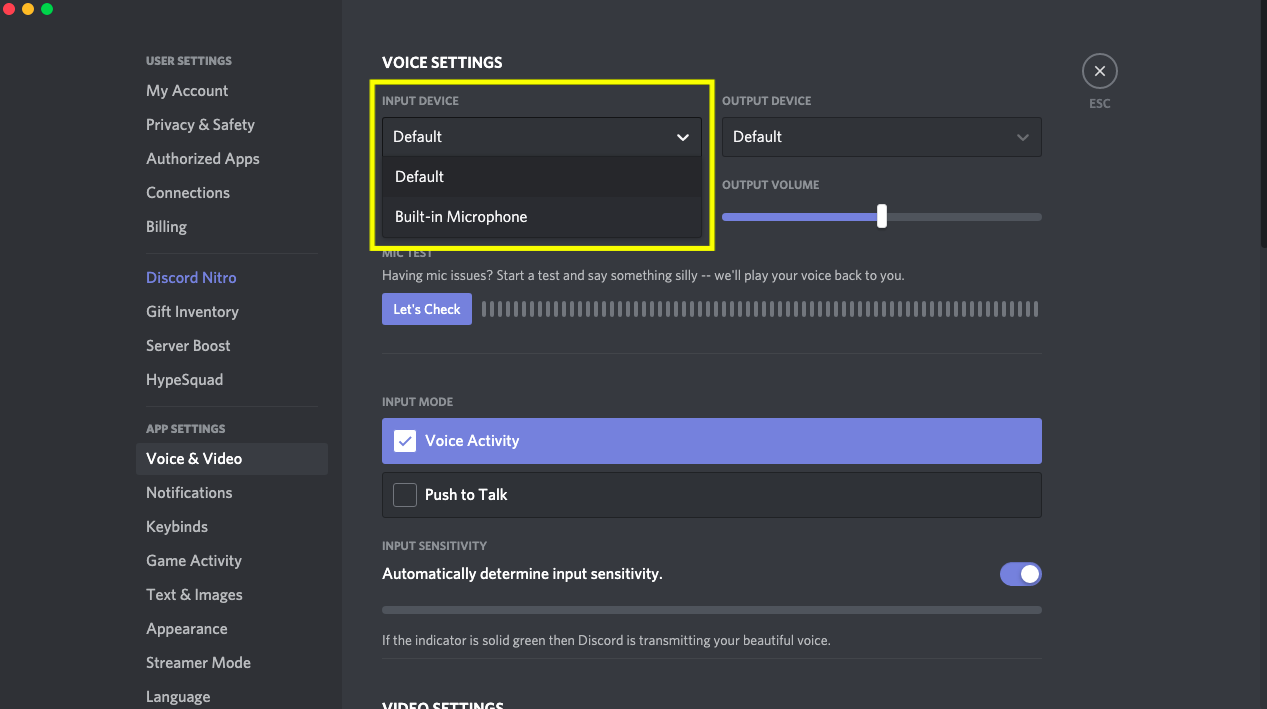 Discord settings are incorrect, it can cause your microphone to not be detected