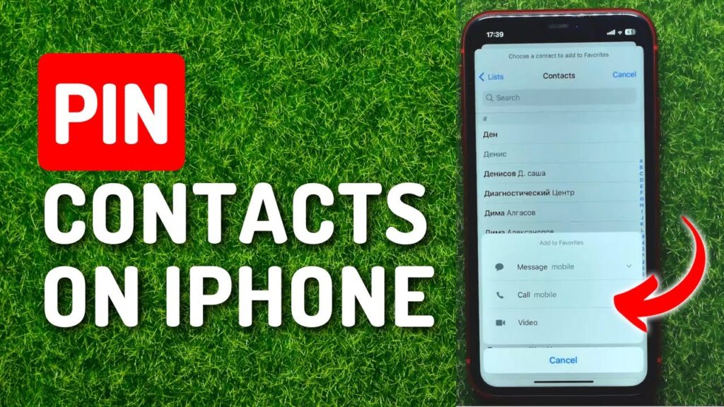 How To Pin A Contact On IPhone