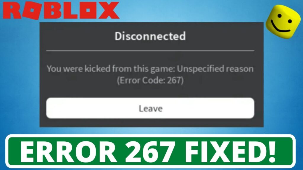 code 267 roblox