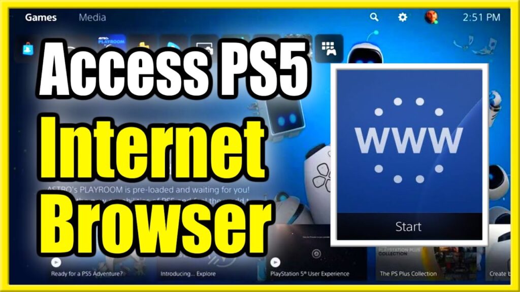 how to get internet browser on ps5