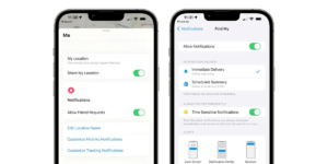 what is tracking notifications on iphone