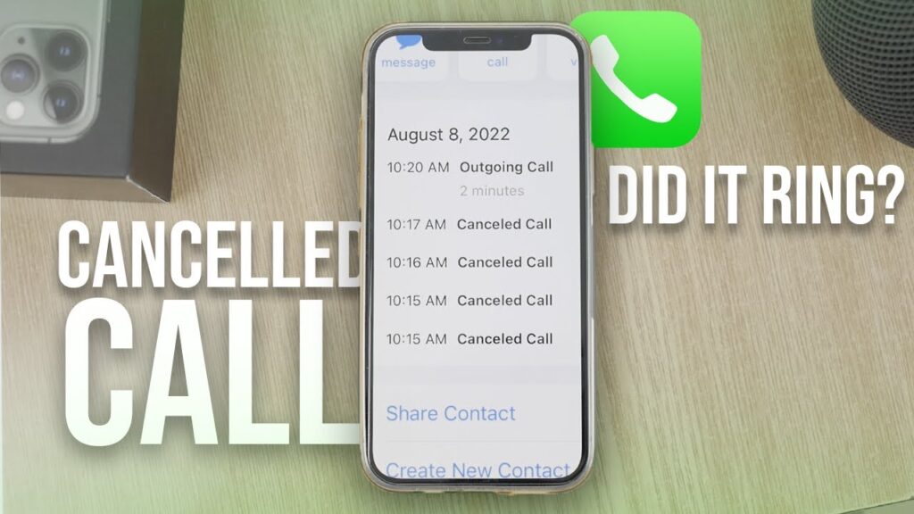 cancelled call iphone