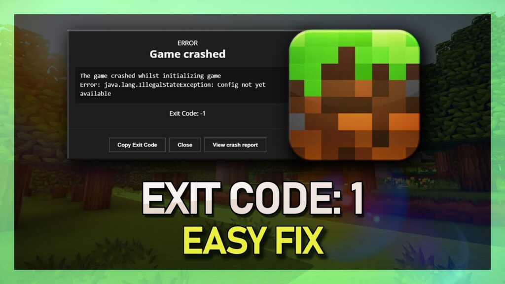 exit code 1 minecraft
