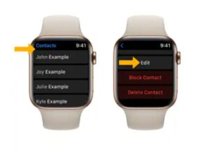 how to block someone on apple watch