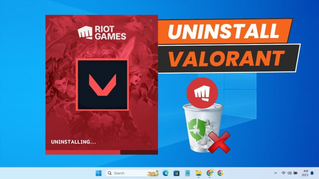 how to uninstall valorant