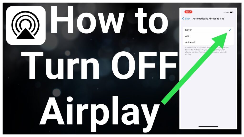 turn off airplay